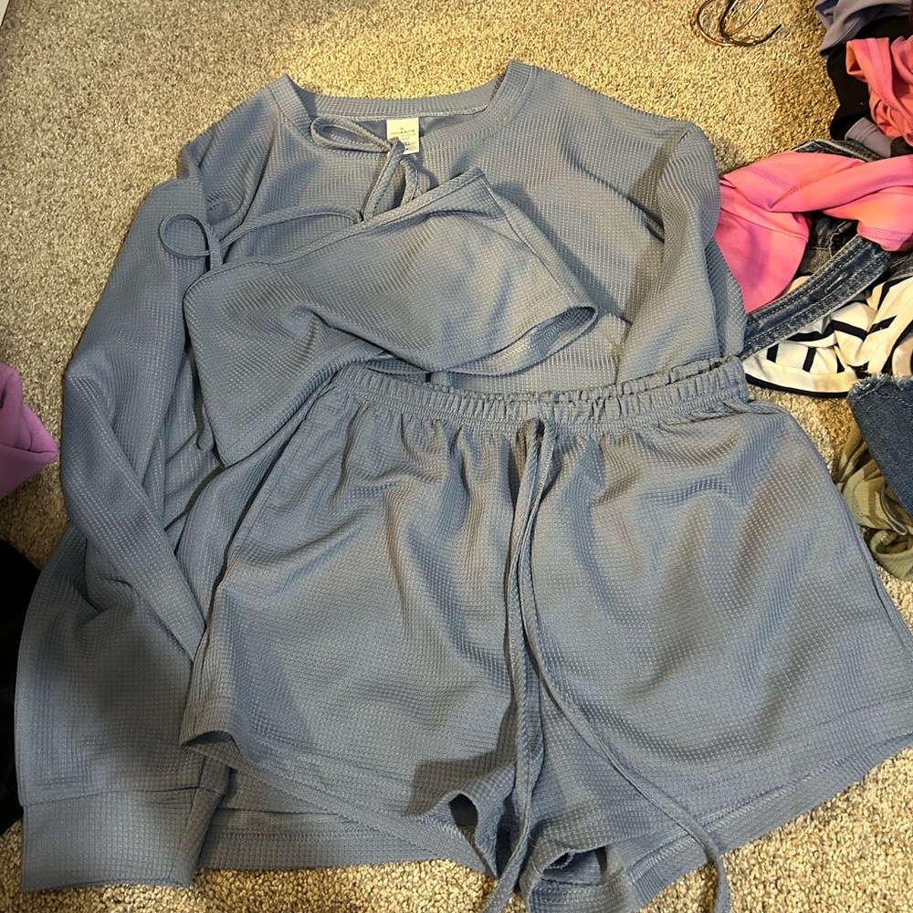 SHEIN Blue Loungewear Set